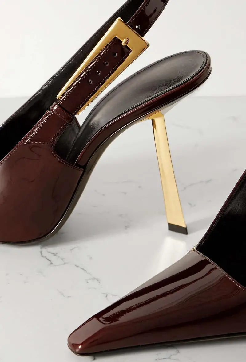 Fashion Pointed White Hollow Thin Heels Slip-On Peep-toe High Heel Sandals Women's Shoes 7CM/9CM