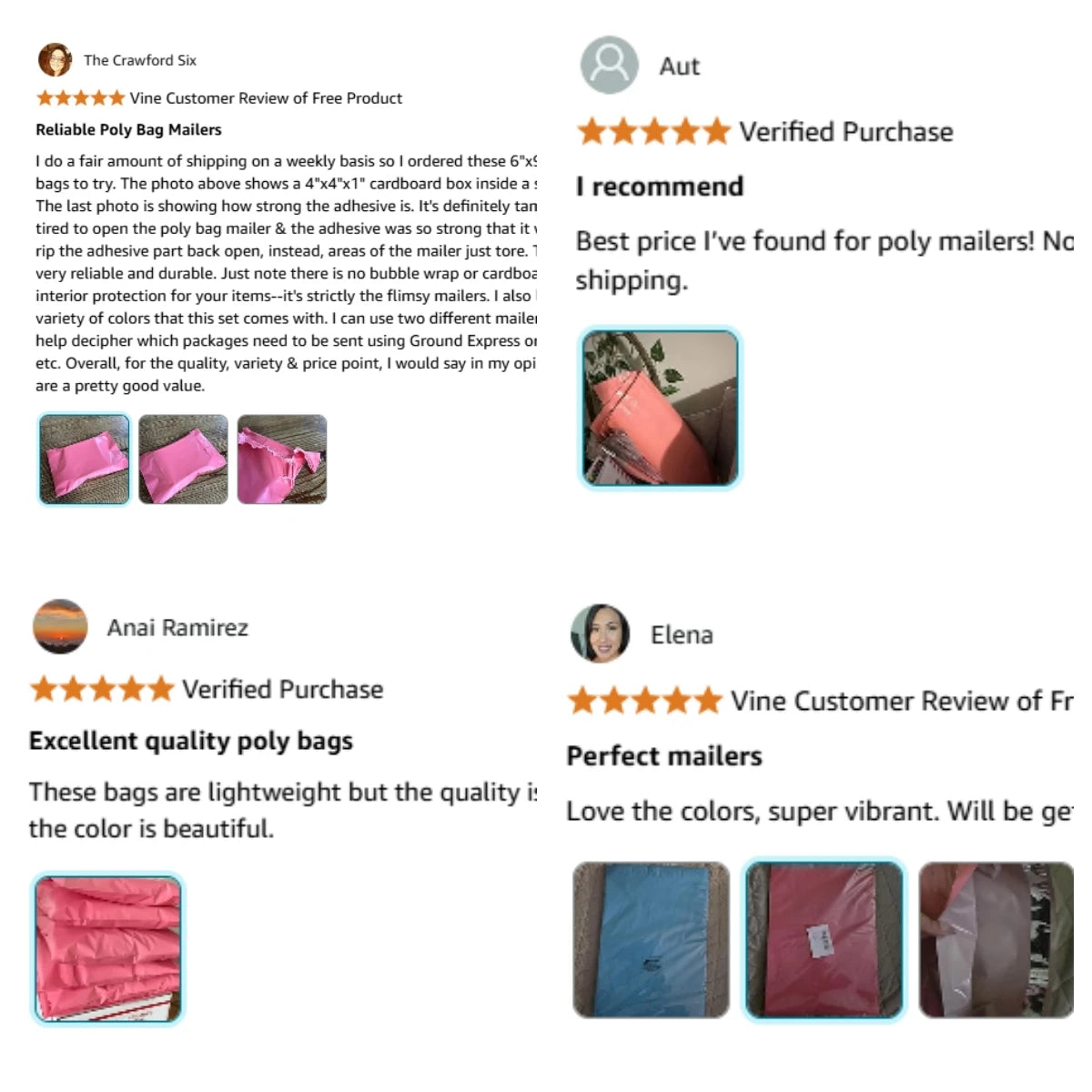10x13 Inch 100 Pieces Pink Poly Mailers Waterproof Self-Sealing 2-Day Shipping 5-Day Delivery for Apparel Small Businesses
