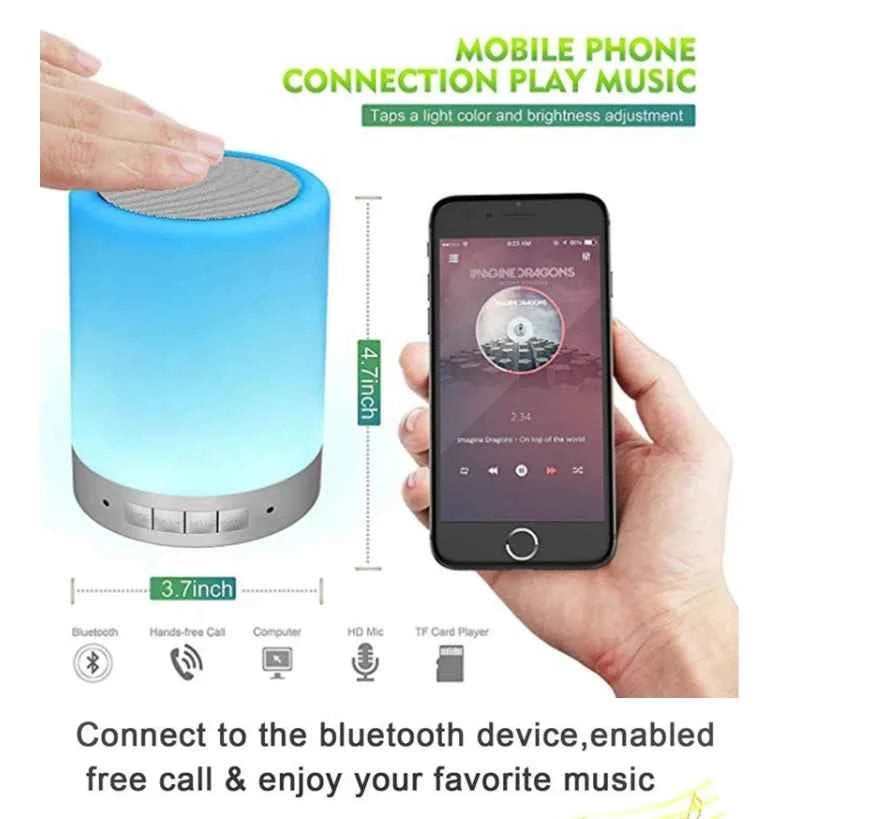 Intelligent Touch Sensing Lamp Party Ring Touch with Disco Ambient Portable Wireless Led Ambient Light up Speaker with Led Light My Store