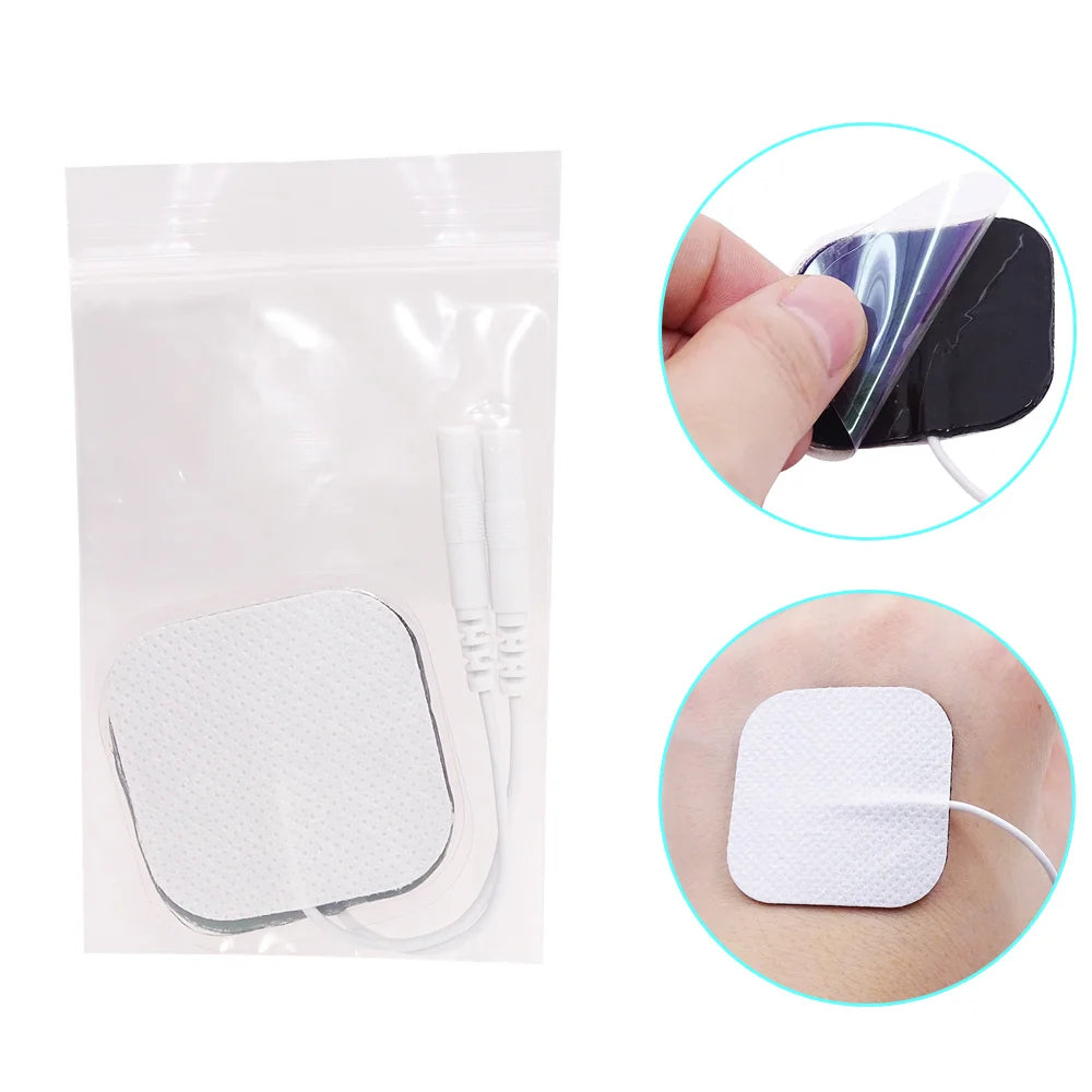 TENS Unit Electrode Pads Replacement 5x5cm - Self-Adhesive Tidesmit Body Shaping Massage Equipment Tidesmit
