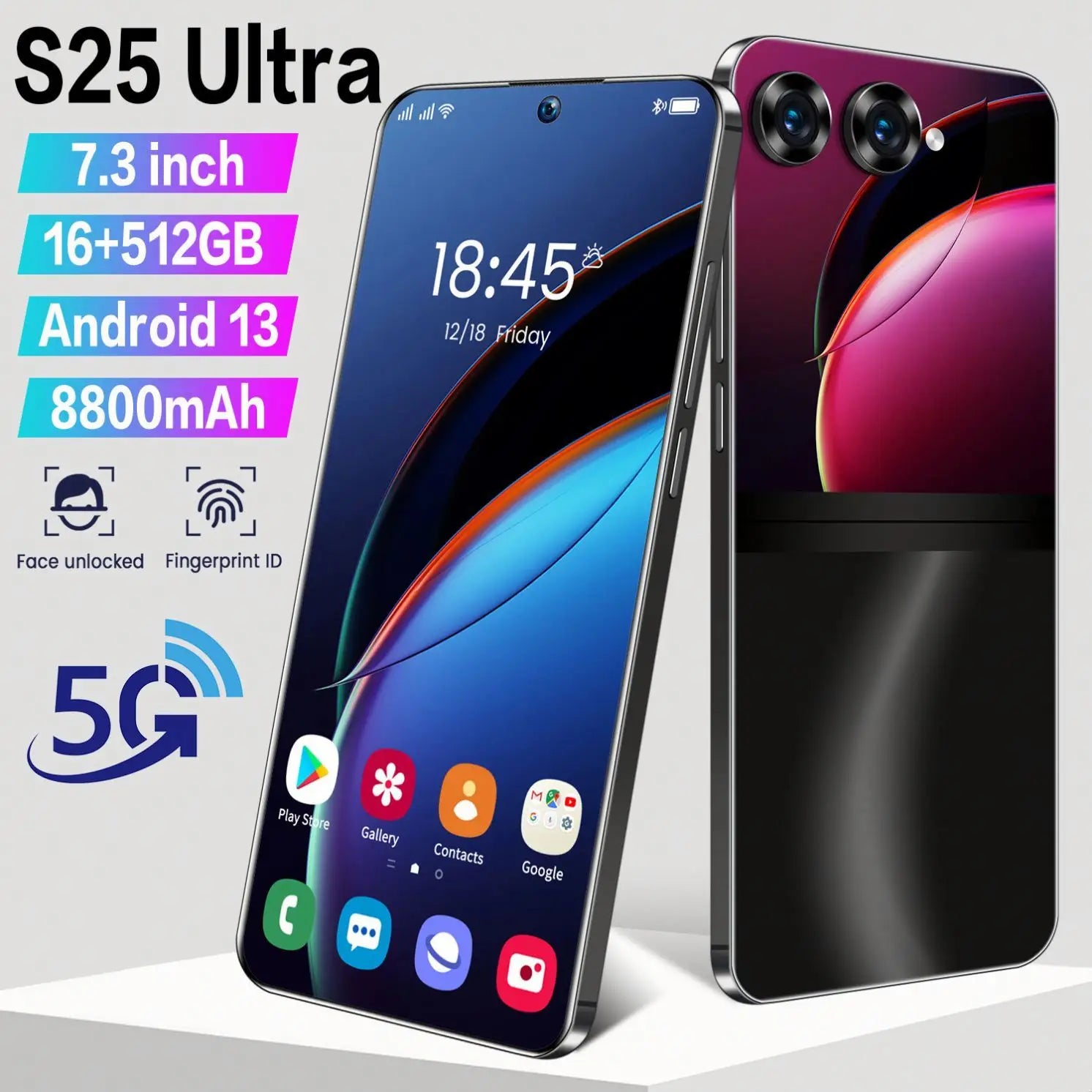 S25 Ultra 5G Smartphone - 1TB Storage, 16GB RAM, Dual SIM Unlocked Tidesmit