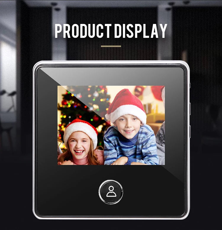 NAIERDI 2.8" LCD Screen Electronic Door Viewer Bell IR Night Door Peephole Camera Photo Recording Digital Camera Smart Viewer