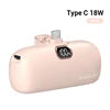 Power bank charger-[Stock] 5000mAh Power Bank Mobile Charger Portable Mini Powerbank Magnetic Power Bank Consumer Electronics 5000mAh Pink for Type-C Tidesmit