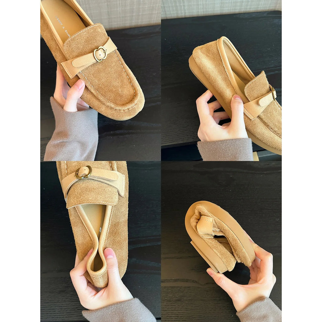 Super luxurious quality breathable loafers for women, new arrivals, casual round-toe shoes
