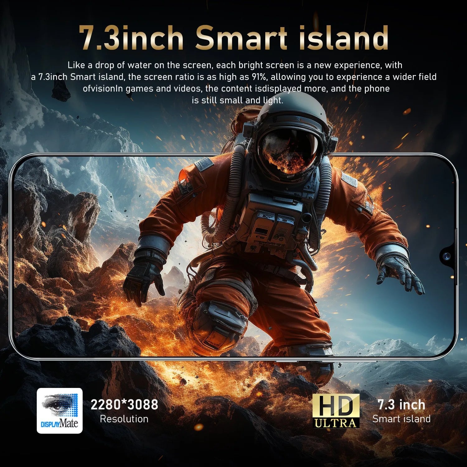 New 5g Smartphone Pova 5 Pro Cross-border Mobile Phones 7.3 Inch Incell Screen 2+16G Foreign Trade Smart Phone - Tidesmit