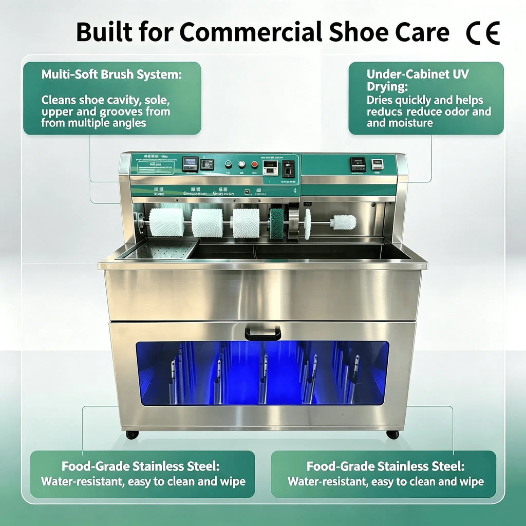 Shoe Washer Dryer Industrial Strength Commercial Use