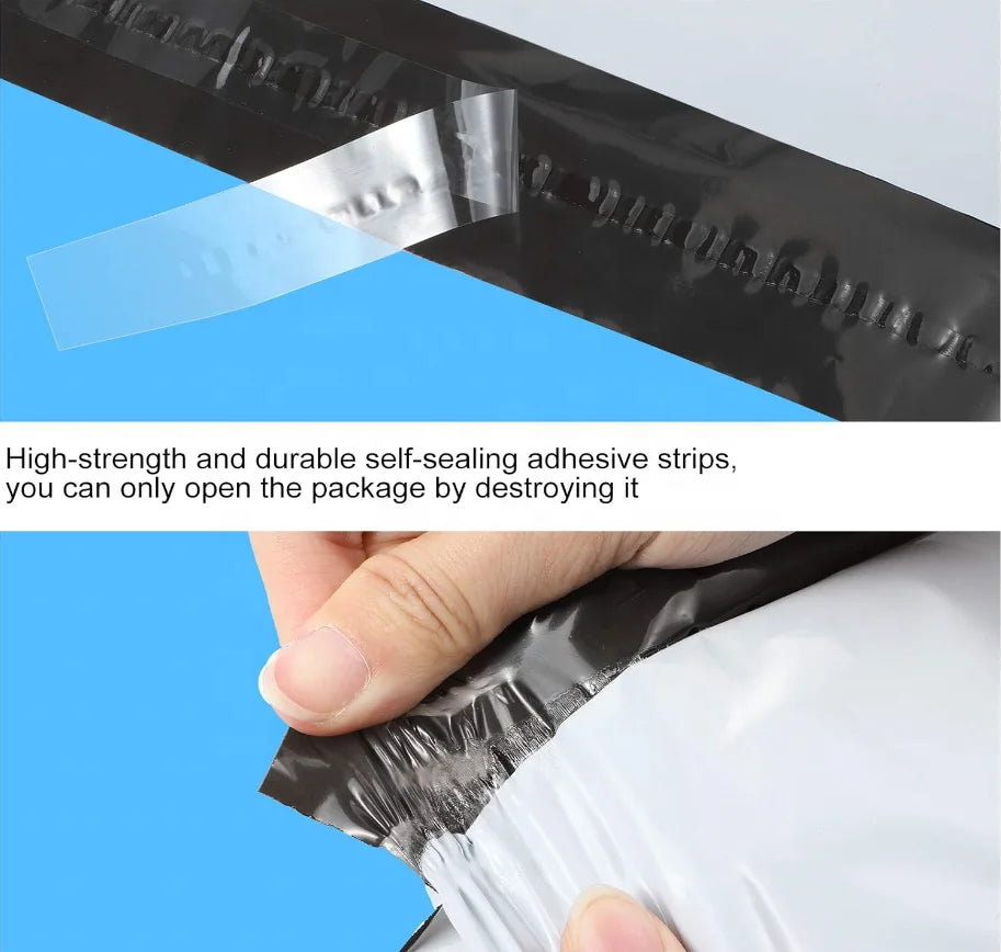 For Envelope Custom Size Self Adhesive Strong Adhesive Tear Proof Black Mailing Envelopes with Custom Logo