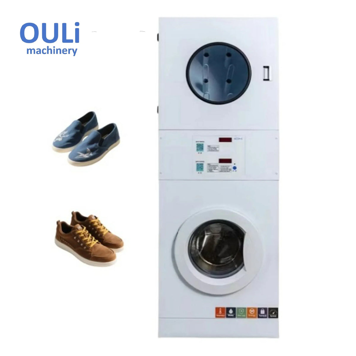Commercial Shoe Washer and Dryer with Coin-Operated Operation