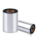 Black wax resin thermal transfer ribbon roll, 1-inch core, 110mm x 450m
