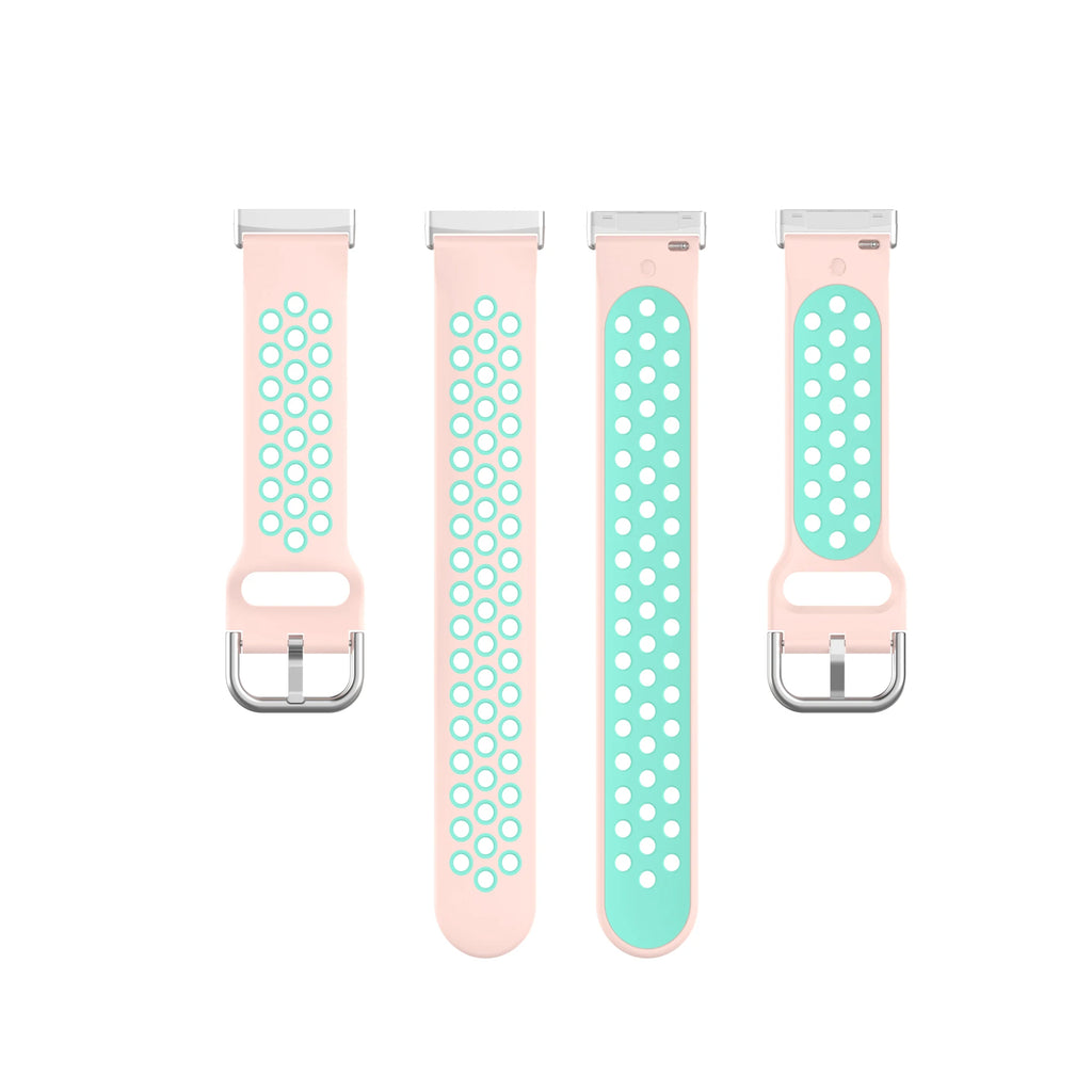 Colorful soft silicone sport wristband for Fitbit Versa 3 and Sense smartwatches