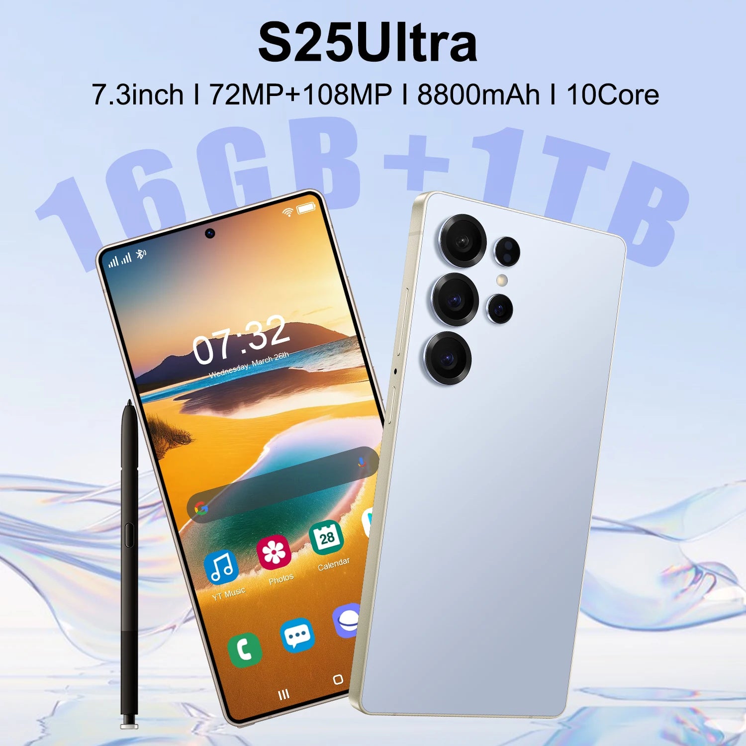 S25 Ultra 5G Smartphone 512GB - Gray, Unlocked Dual SIM Android Mobile Tidesmit