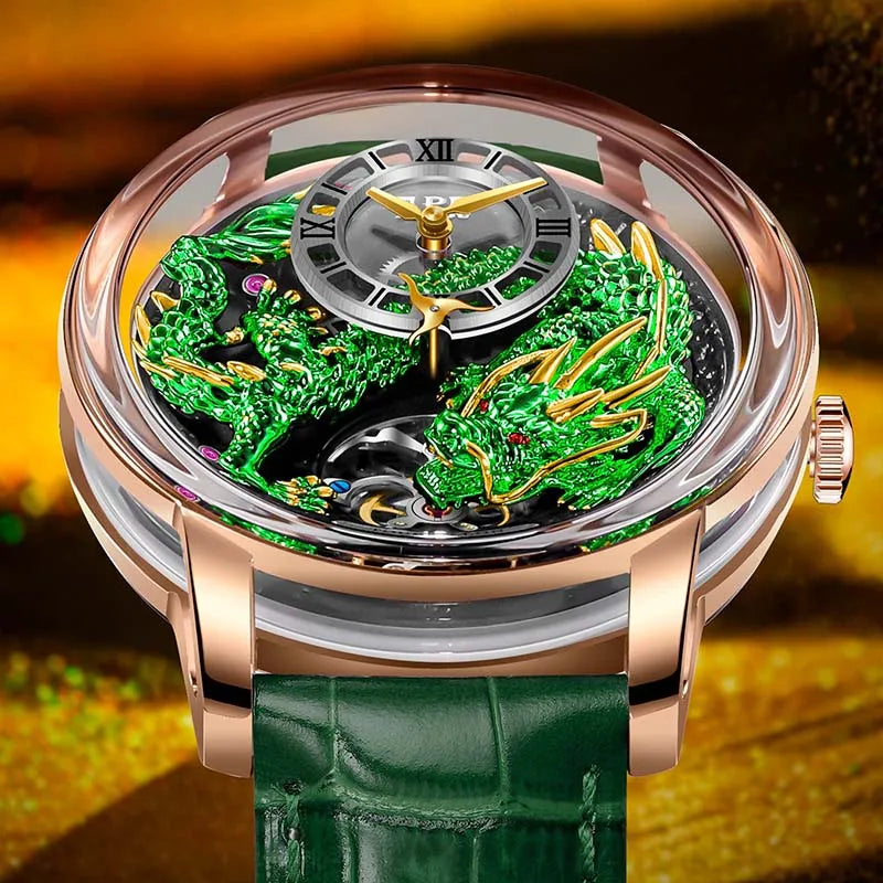 PINDU 6632 Develops and Designs New  Automatic Mechanical Watch Men Watches 45.5MM Luxury High-end Quality Wristwatch Men Gift