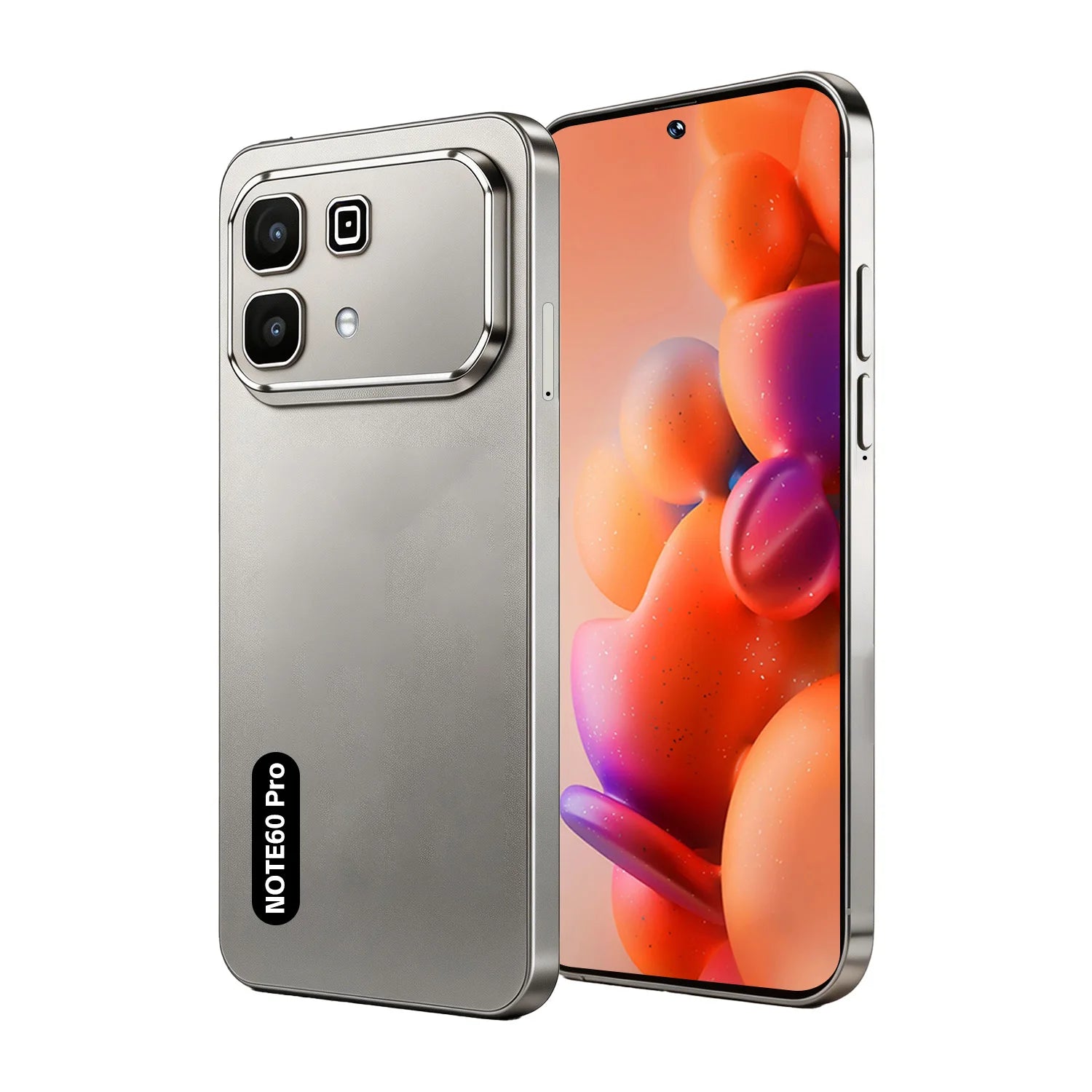 Note 60 Pro 5G smartphone with 108MP camera and 7800mAh battery showing advanced Android 15 interface