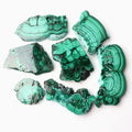 Wholesale crystal bulk raw malachite slice polished slab for home decoration