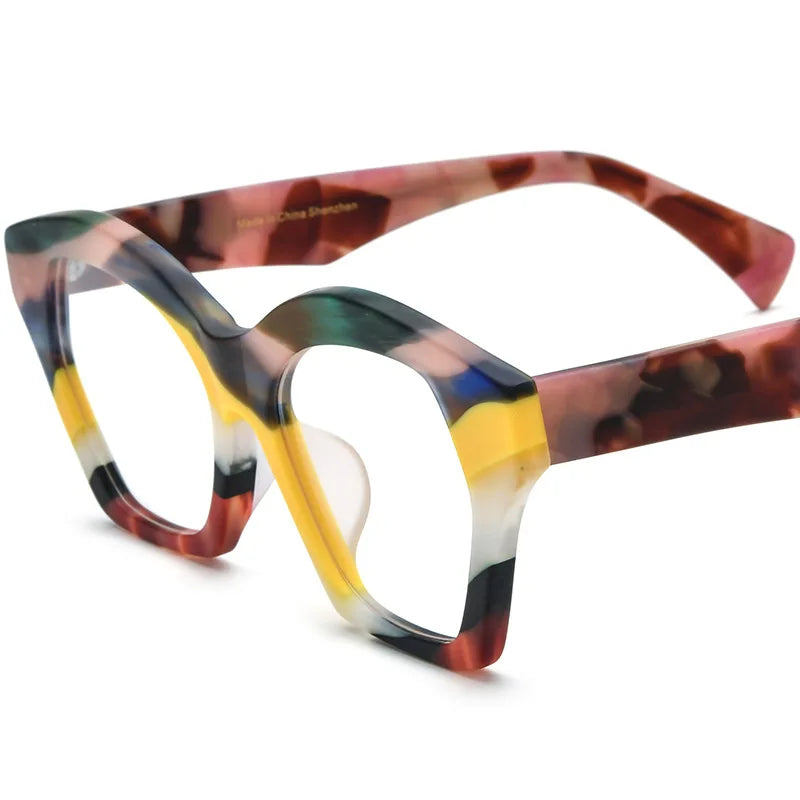 Luxury Lamination Square Acetate Designer Prescription Women Men High Quality Eye Glasses Optical 2025 Newest