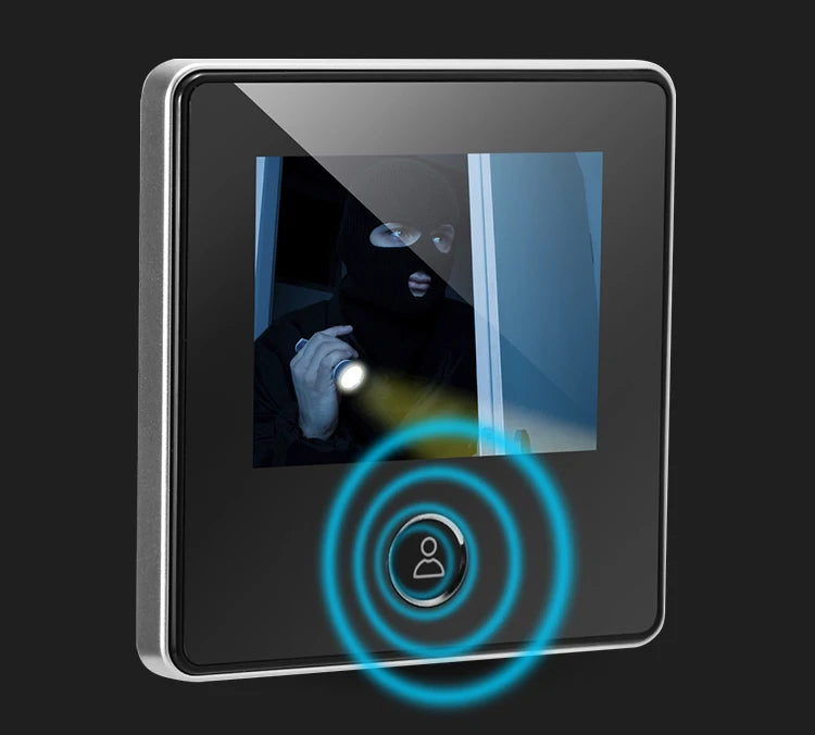 NAIERDI 2.8" LCD Screen Electronic Door Viewer Bell IR Night Door Peephole Camera Photo Recording Digital Camera Smart Viewer
