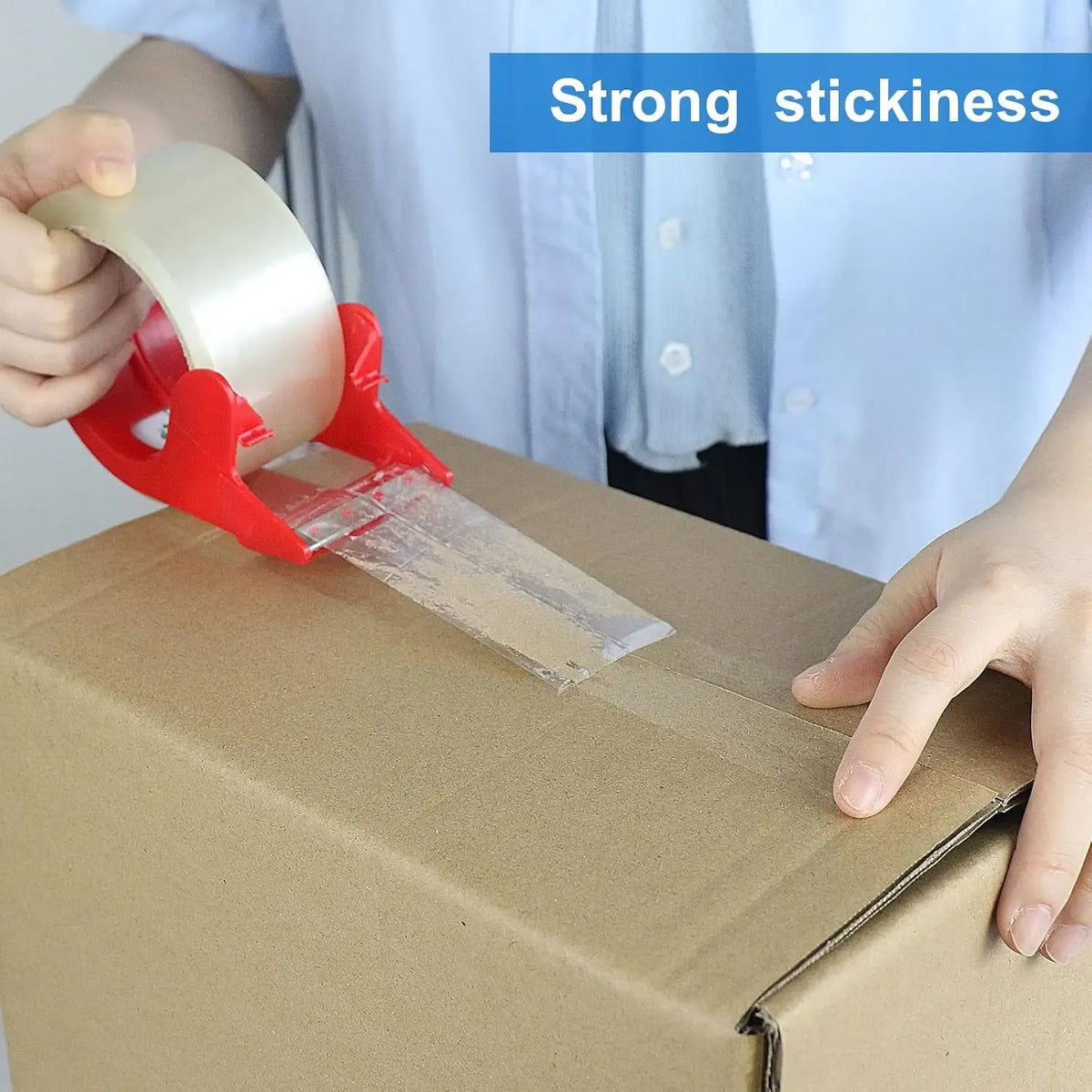 *DEFOO Low Noise Acrylic Hot Melt Pressure Sensitive BOPP Packaging Tape 3M Strong Transparent Eco-Friendly Waterproof Engineer