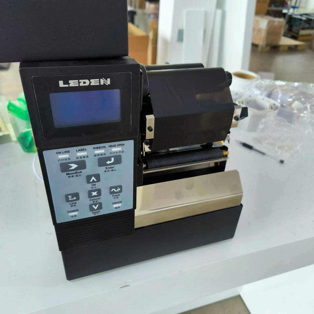 Great Star black industrial label printer with front control panel and display