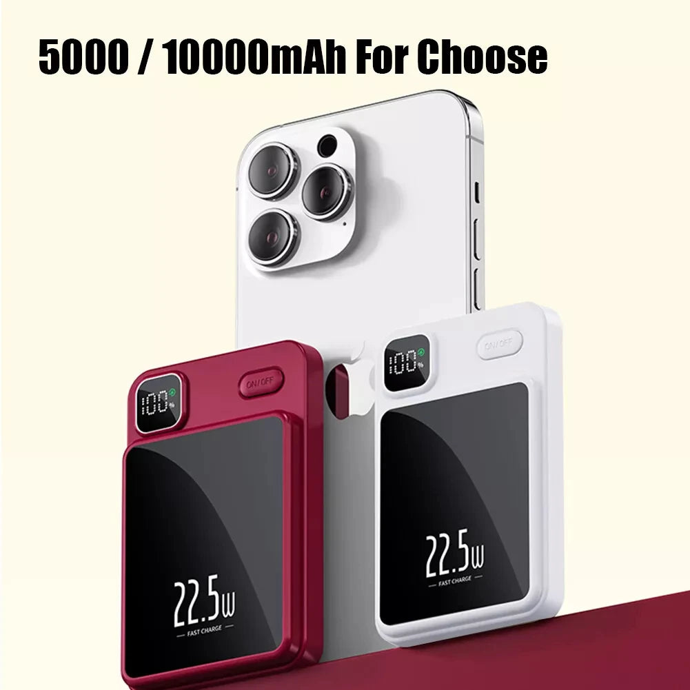 Power bank charger-min Magnetic Wireless Charging Power Bank Manufacturer 5000mah 22.5w Outdoor Power Bank Wireless Charger Battery Pack Powerbank Tidesmit