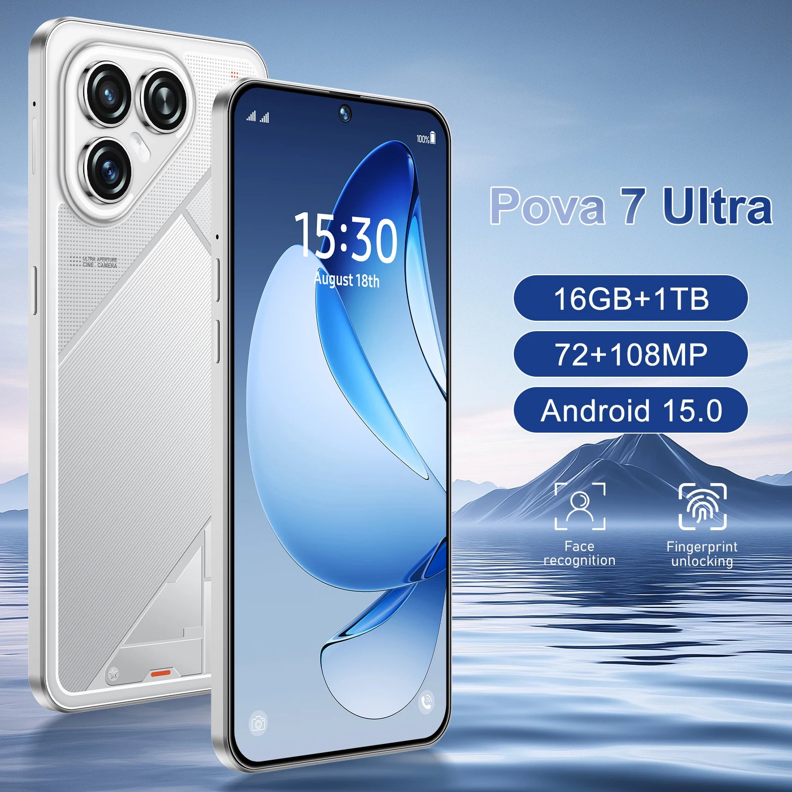 Pova 7 Ultra 5G Smartphone: 108MP Camera, 256GB Storage, 16GB RAM Tidesmit