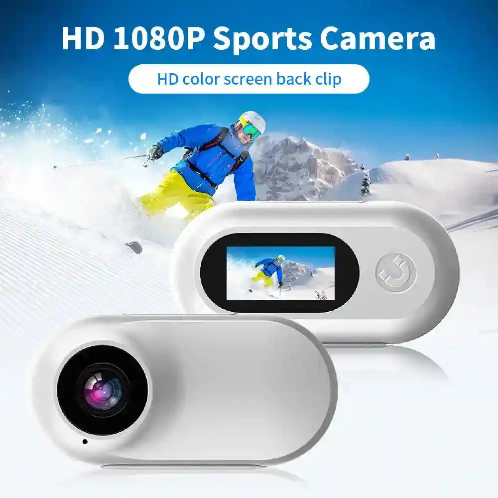Mini Body Camera 1080p - Wireless Smart Home Security Device (White) Tidesmit