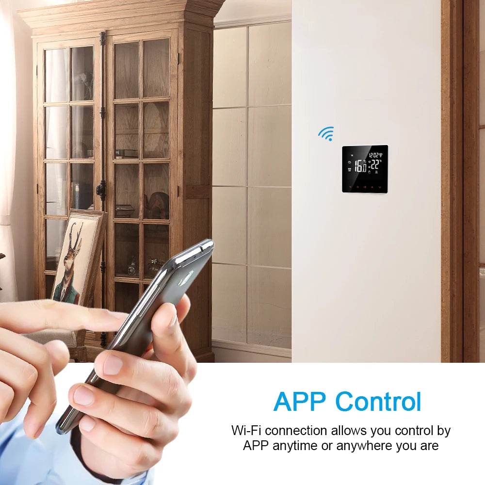 AVATTO WiFi Smart Thermostat, Electric Floor Heating Water/Gas Boiler Temperature Remote Controller for Tuya Google Home, Alexa