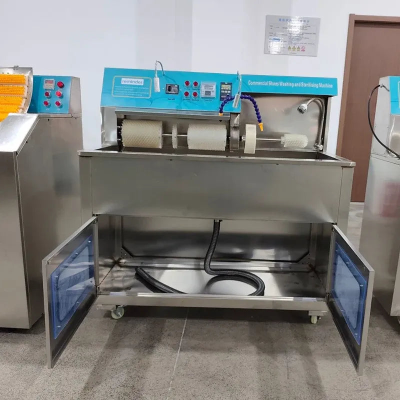 Commercial Automated Shoe Washing Machine with Dryer and Vending System
