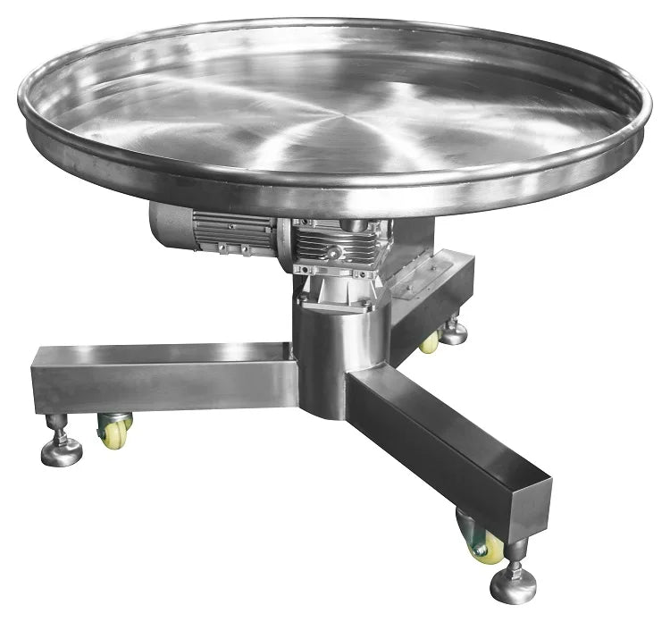 304 Stainless Steel Rotary Table Package Collecting Table for Packing Line