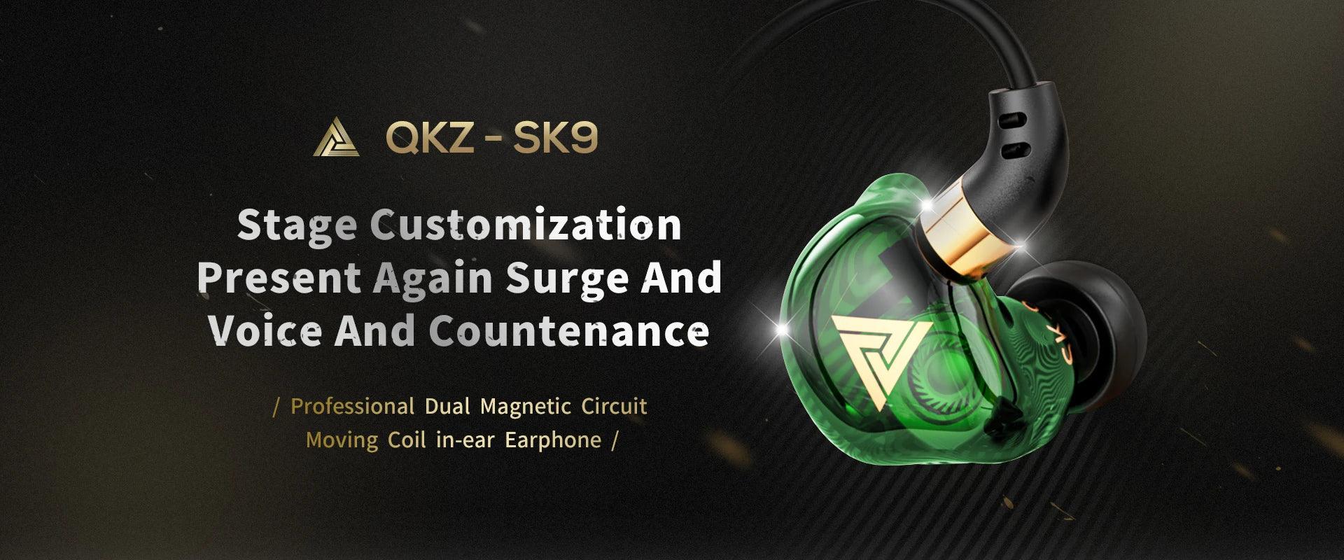 QKZ AK6 SK7 Copper Driver HiFi Wired Earphone with MIC Sport Running Headphones Bass Stereo Headset Music Earbuds fone de ouvido Tidesmit
