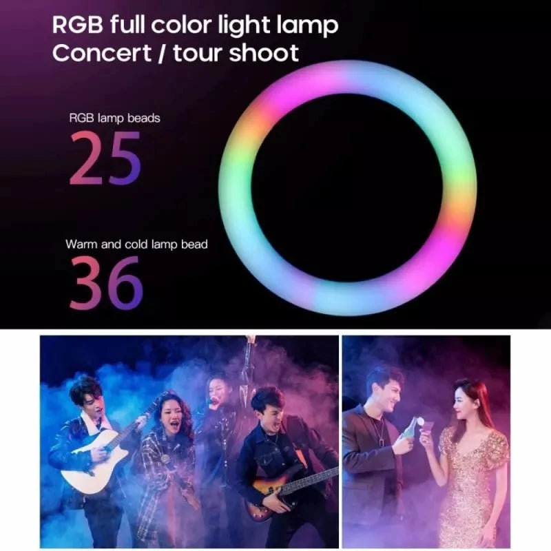 Top Selling Dimmable Clip-on RGB Led Selfie Ring Light Fill Lamp for Mobile Phone Photography Tidesmit