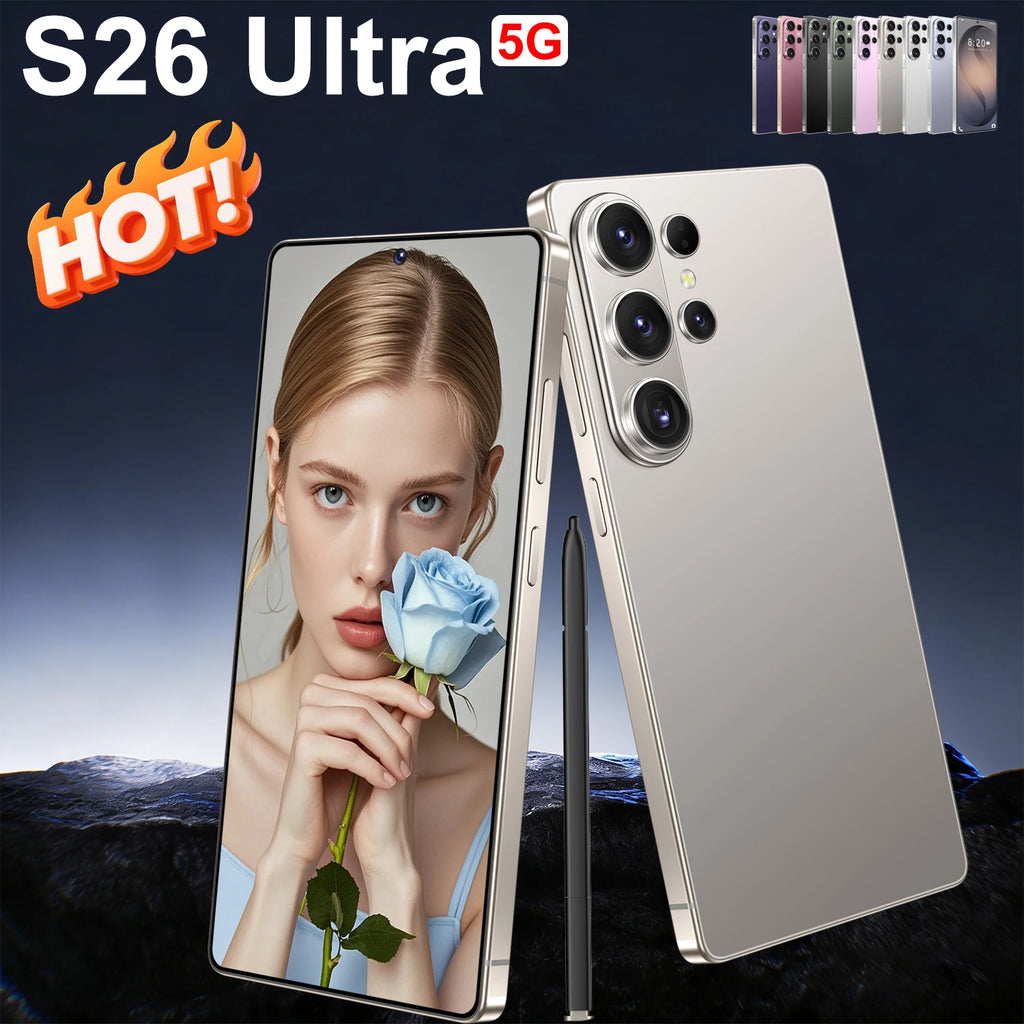 S26 Ultra 5G smartphone with 7.3 inch display, 16GB RAM and 1TB storage, third product view