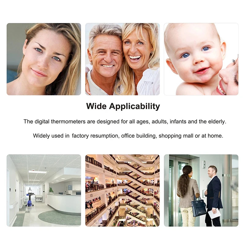 Forehead Digital Display Thermometer Non-contact Infrared Infant Temperature Fever Safety Health Measurement Tool