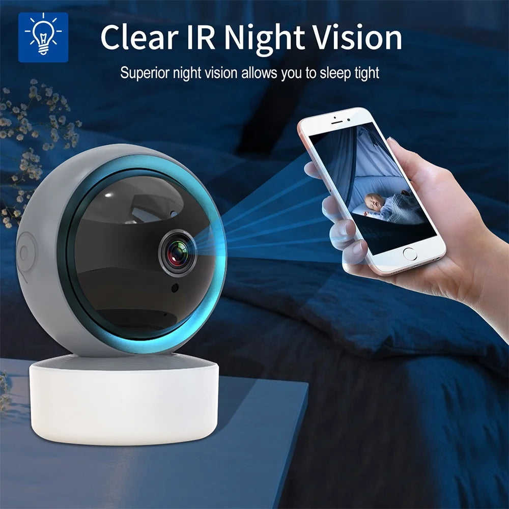 Sunivision 2/3/5 Mp WiFi Camera Ptz Camera 4k Baby Monitor with Two Way Audio Night Vision Auto Tracking Motion Detection Tidesmit