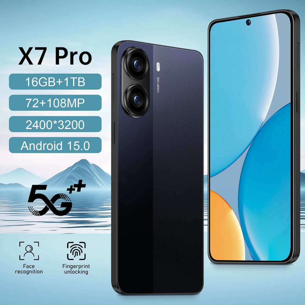 5G Smartphone 1TB 16GB RAM AMOLED Display - Dual SIM Value Phone Tidesmit
