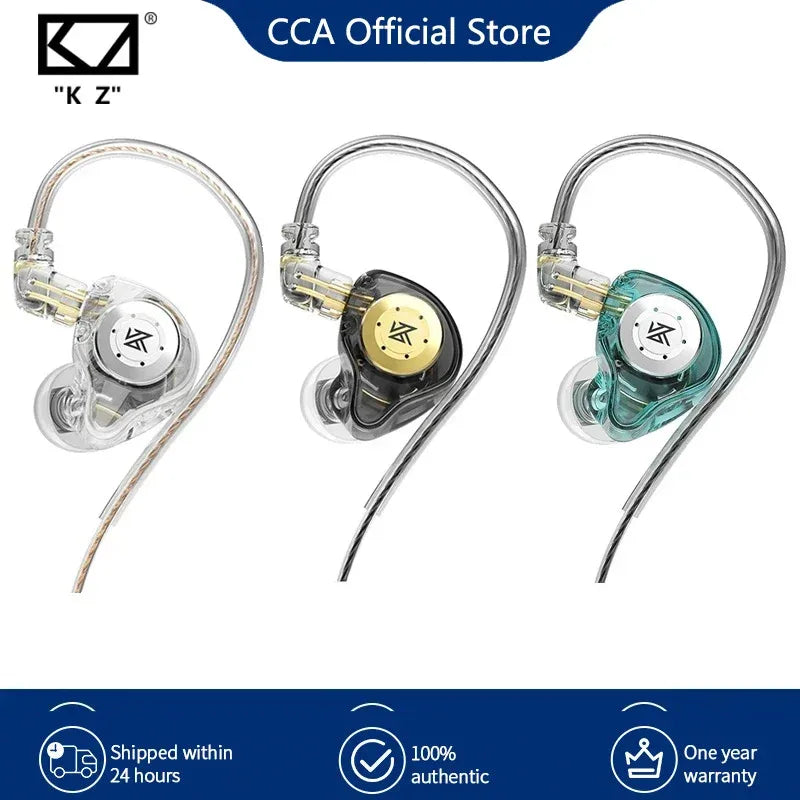 KZ EDX Pro Bass Earphones Sport Running Wired Hanging In Ear Headphones Stereo Noise Cancelling Headset Earbuds With Mic Gamer Tidesmit