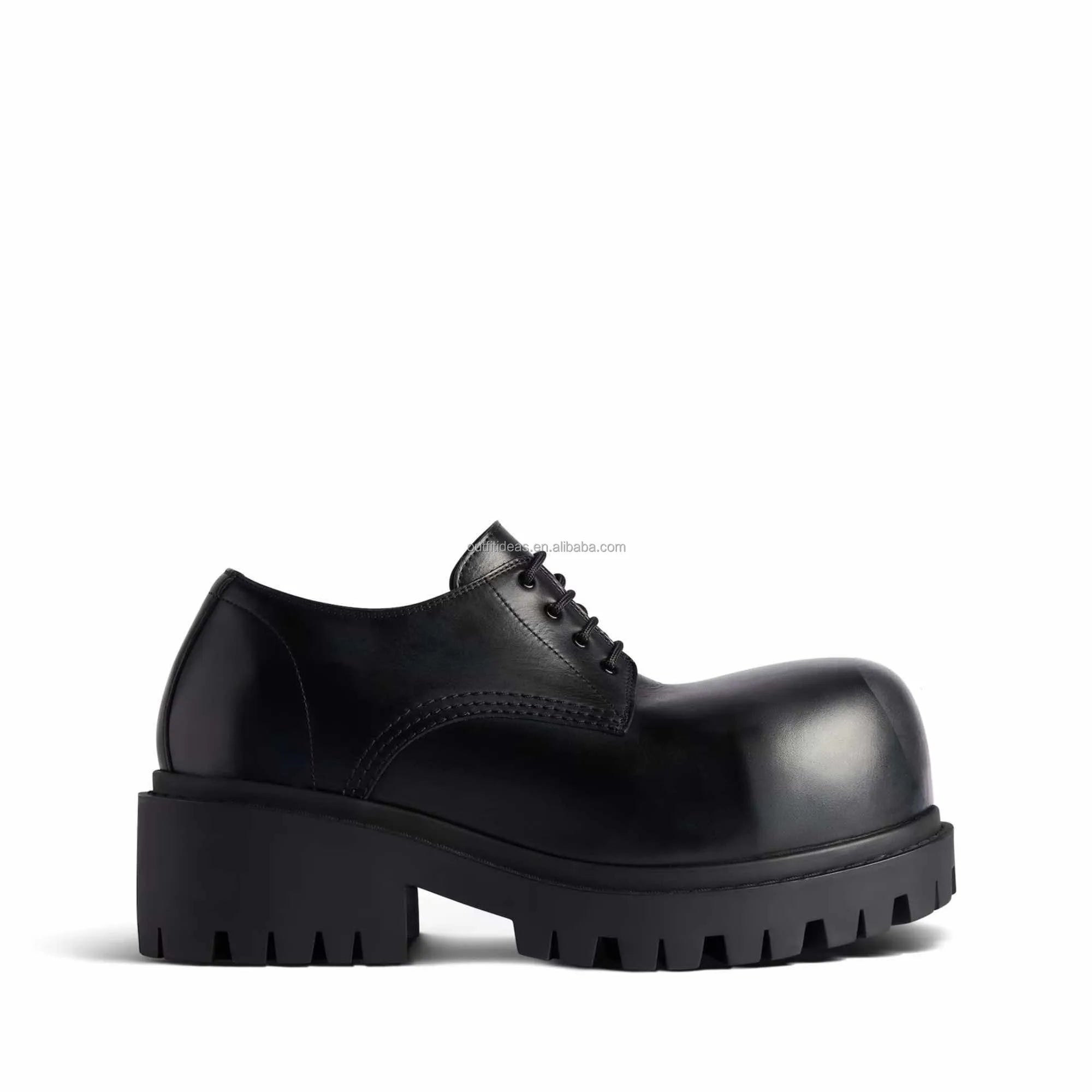 Exaggerated Sole 80mm Platform Height Extra Round Toe Worn-out Winter Luxury Leather Unisex Women Men Snow Boots Men Giant Boot