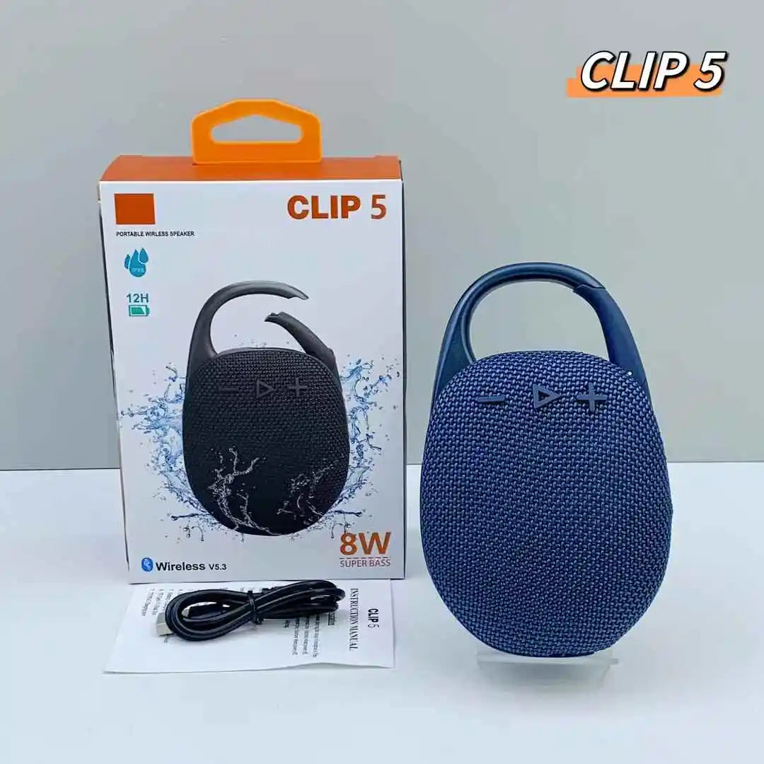 Bluetooth Speaker -Clip5 Mini Portable Wireless BT Speaker 5W Bass Outdoor Sport Speaker Home Gift Clip4 Mini Boombox Speakers With Hook