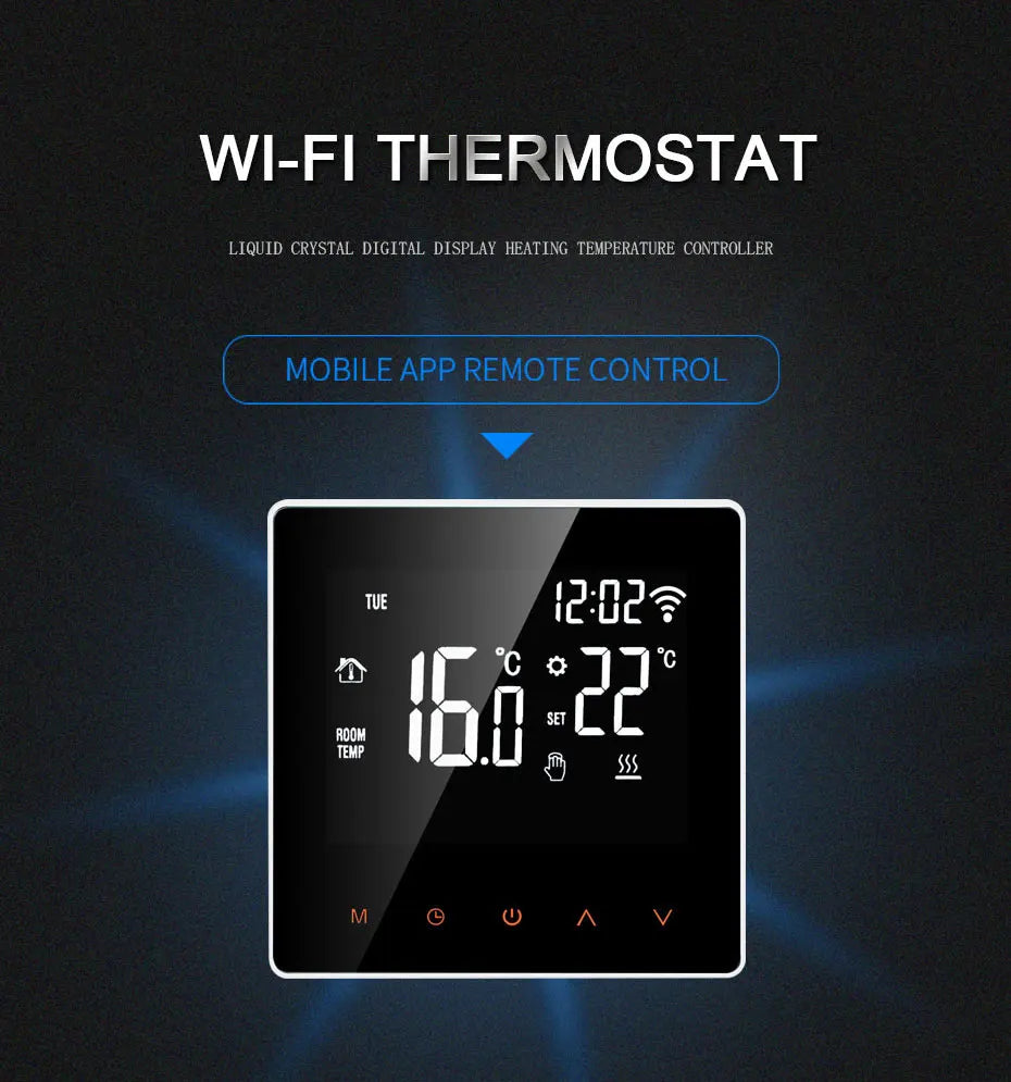 AVATTO WiFi Smart Thermostat, Electric Floor Heating Water/Gas Boiler Temperature Remote Controller for Tuya Google Home, Alexa
