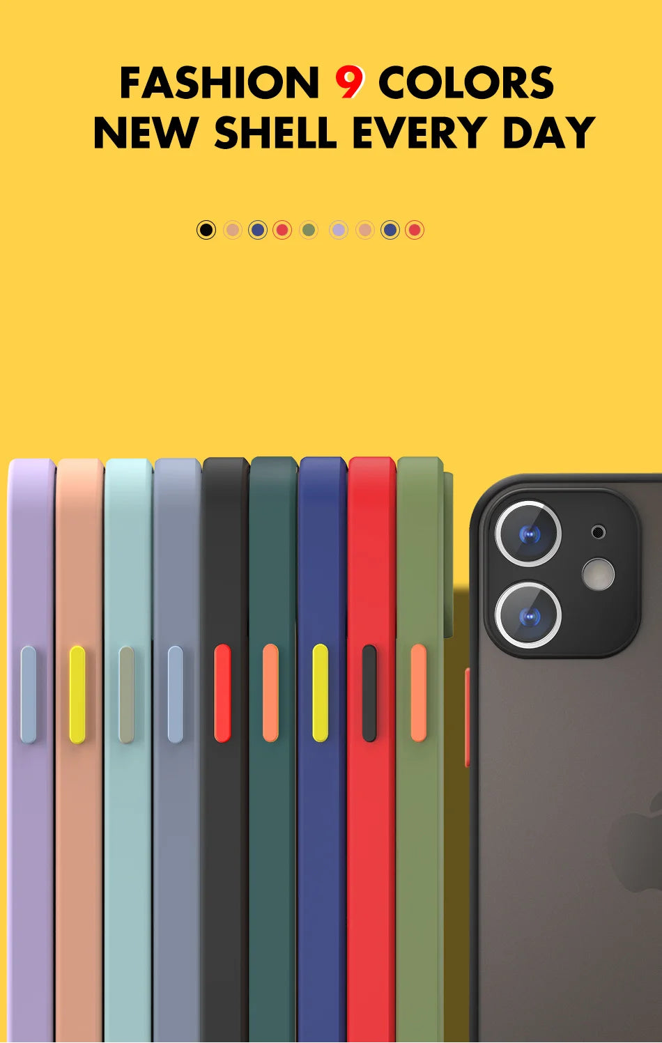 Matte Clear iPhone Case - Shock-Absorbing Slim Fit Cover for iPhone Tidesmit