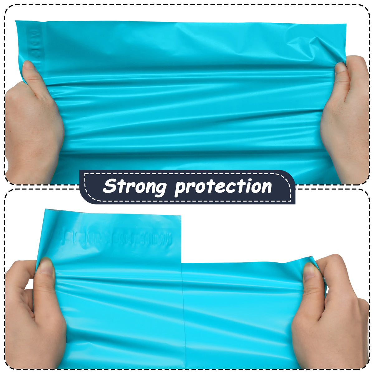 100 PCS 10x13 Inch Blue Eco-Friendly Poly Mailers Self-Adhesive Waterproof Tear-Resistant Shipping Bag 2 Day Delivery 5 Day