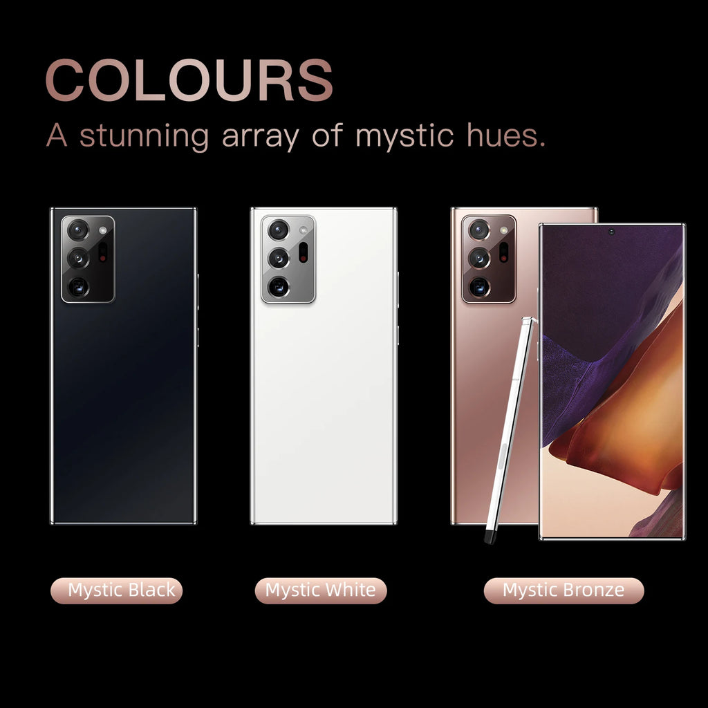 2023 Note 20 Ultra New 7.3inch Smartphone 4g 5g Unlocked Android Mobile Original Cellphone Cell Smart Phone - Tidesmit