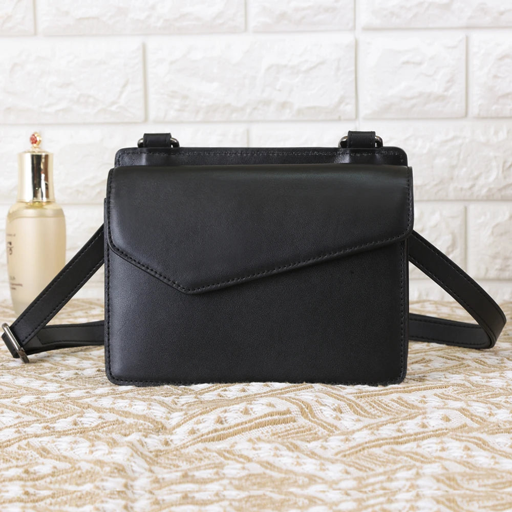 Custom Logo Luxury Waterproof Handbag Cow Leather Lady Bag Genuine Leather Crossbody Cross Body Bags Ladies Shoulder Bag