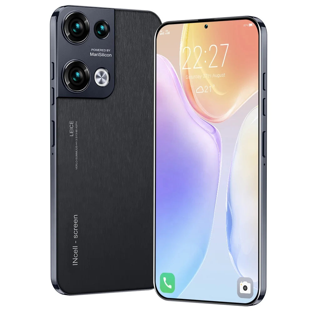 Tidesmit Reno10 Pro+ 16GB 1TB smartphone with 7.3 inch full display 6800mAh battery and 108MP camera