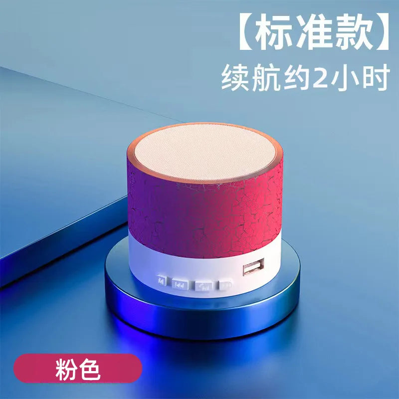 Bluetooth Speaker -Upgrade Mini Portable Bluetooth Speaker RGB Light USB TF Card Reader Stereo MP3 Speaker for Home Atmosphere Desktop