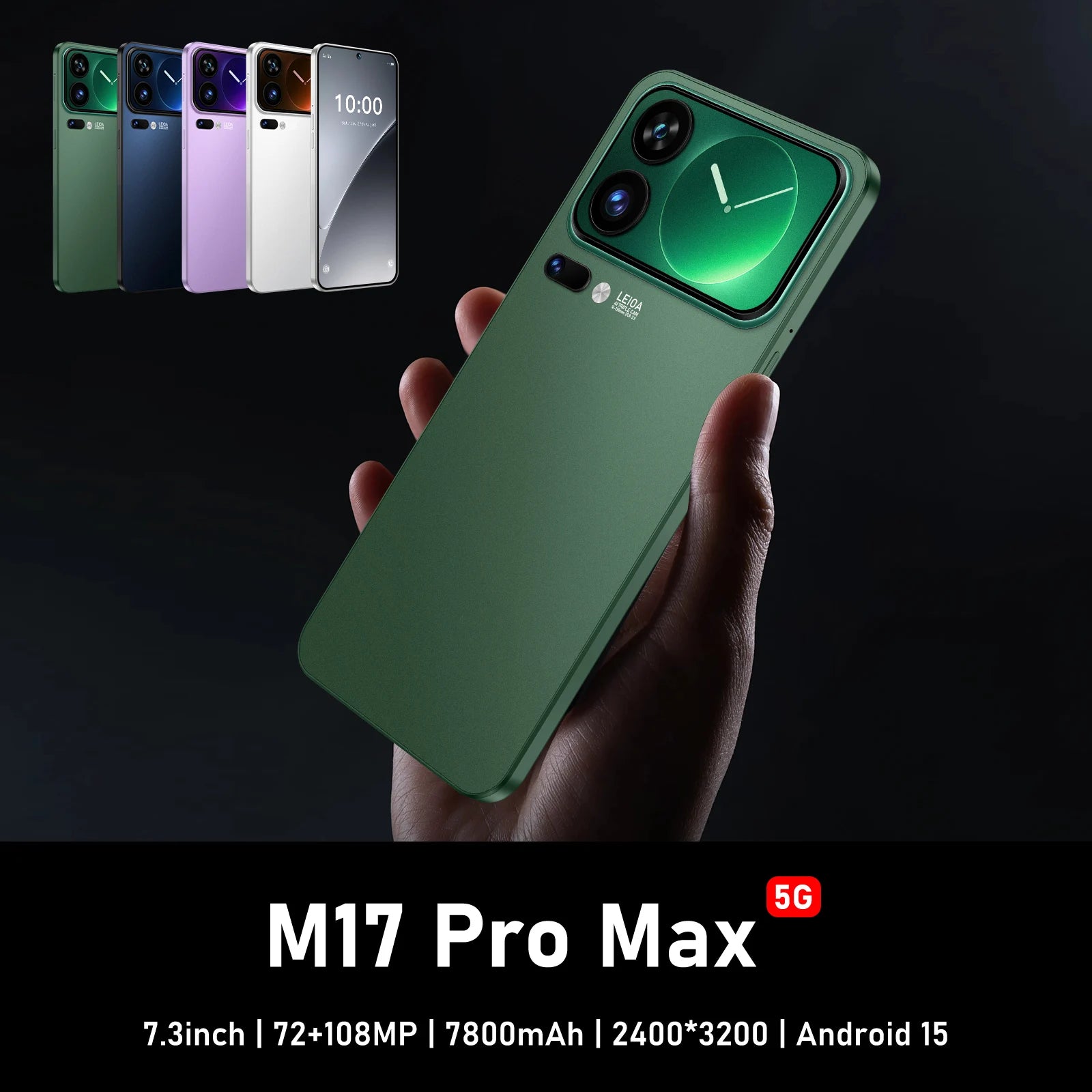 Tidesmit 7.3-inch 5G Smartphone, 16GB RAM, 1TB Storage - Unlocked Tidesmit