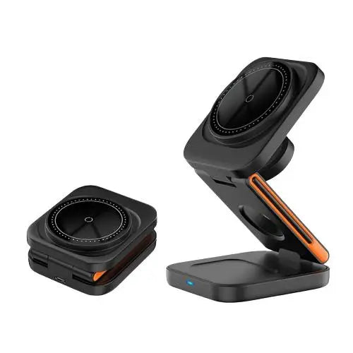 Power bank charger-Trending Products 2025 New Arrivals Phone Watch Earphone Station Mini Travel Power Bank 3 in 1 Foldable Wireless Charger Stand Tidesmit