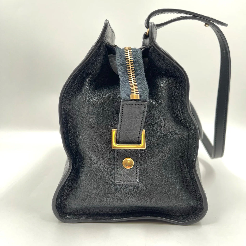 Luxury Genuine Leather Unisex Pillow Shape Handbag with Two Straps Classic Retro Design Versatile All Seasons Use