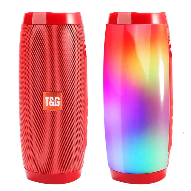 Bluetooth Speaker -Shenzhen TG157 Blue Tooth Column Box Desktop Table Speaker Waterproof Portable Outdoor Super Bass Loud Speakers With LED TG 157 Red My Store