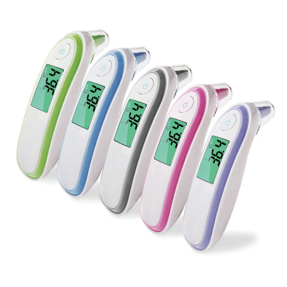 JYHealth Medical Household Infrared Digital Ear and Forehead Non-contact Laser Body Thermometer LCD Baby Adult Fever Temperature