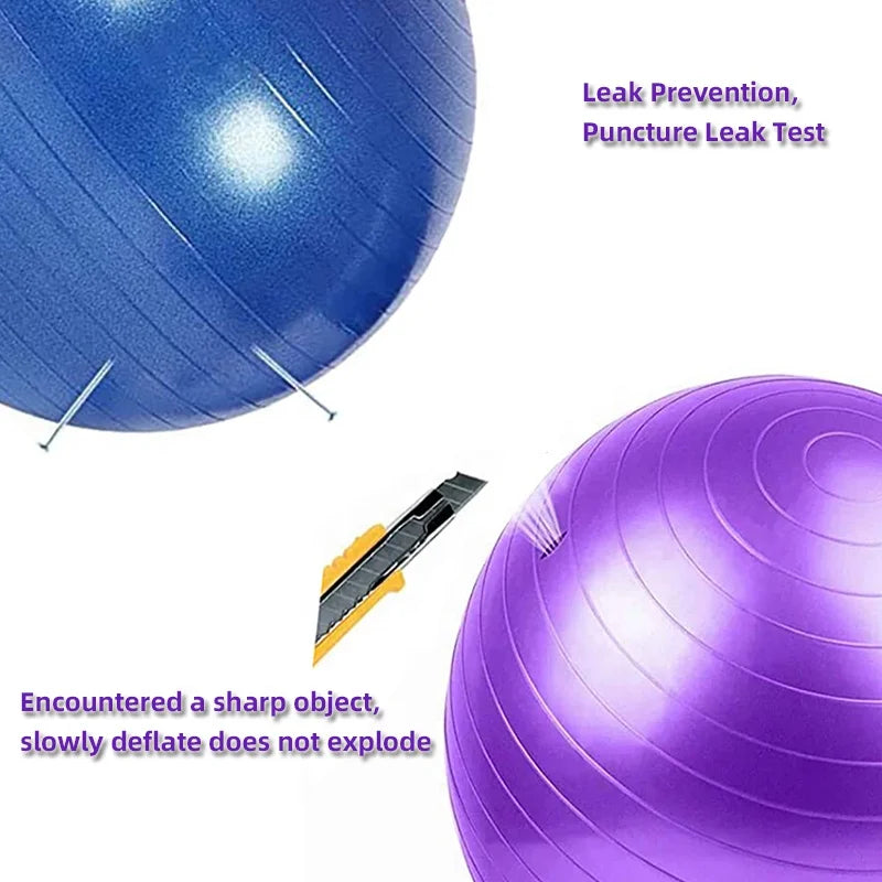 Pvc Yoga Balls 75cm Workout Exercise Ball for Midwifery Gym Ball Fitness Accessories Calisthenics Equipment Leg Massager Tidesmit